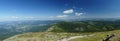 Panorama of the Polish Giant Mountains from the top of SnÃâºÃÂ¾ka. Royalty Free Stock Photo